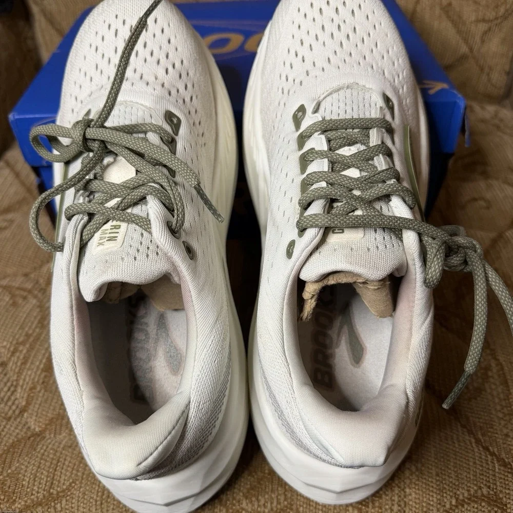 Brooks Men's Glycerin Max Running Shoes, Grey/Dusty Olive/Tea, US Size 8 - Picture 7 of 10